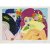 Ting, Walasse. Offset, Karnevalsszene mit zwei Halbakten. 46 x 65,5 cm. Sign., Aufl. 106/200. Prägestempel Atelier Dumas  Inc. New York.