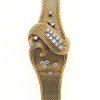 Armband. 18 K GG, Brillantbesatz.