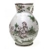 Birnkrug. Hann. Münden, 18./19. Jh. Fayence, schauseitig Boule Spieler. Boden bezeichnet 