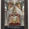 Hinterglasbild: hl. Trinität