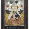 Hinterglasbild: Maria mit dem Jesuskind