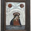 Hinterglasbild: hl. Maria mit dem Jesuskind