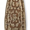 Schild, Asmat-Neuguinea, stilisierte Hunde