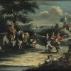 Gemälde, 18. Jh. Tanzende Bauern