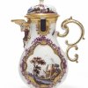 Schokoladenkännchen, um 1735 mit Kauffahrteiszenen