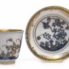 Tasse mit Untertasse, Meissen um 1740 mit Hausmalerdekor
