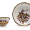 Koppchen mit Untertasse, Meissen um 1730 mit Höroldt-Chinoiseriedekor