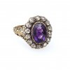 Ring mit Amethyst und Diamantrosen, Nr. 444 (durchgestrichen)