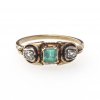 Ring mit Smaragd und zwei Diamanten, Nr. 71 (durchgestrichen)