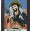 Hinterglasbild: Jesus als guter Hirte