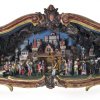 Kastenkrippe im Barockschrein mit Grulich-Figuren
