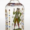Schnapsflasche bemalt. Bayern, 19. Jh.