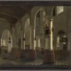 Vliet, Hendrik van. Oude Kerk in Delft. Öl/Lw. 66 x 78,5 cm.