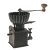 19. Jh. Alte Kaffeemühle, Eisen. Kurbelgriff aus Holz. Alterungs- und Gebrauchsspuren. H. ca. 19 cm.