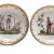 Zwei Koppchen mit Untertassen. 18./19. Jh., wohl Meissen