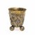 Kugelfußbecher, Silber, vergoldet, Neresheim, H. 9 cm.
