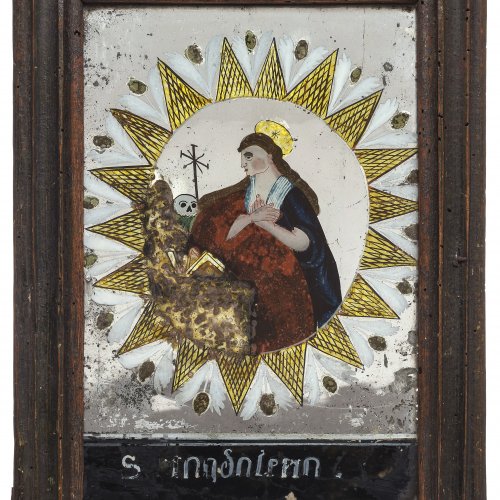 Hinterglasbild: Maria Magdalena