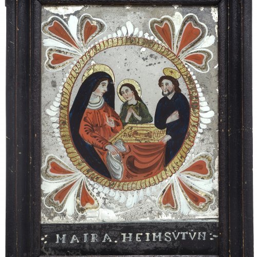 Hinterglasbild: Mariä Heimsuchung