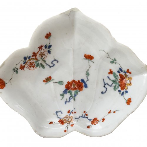 Schale In Blattform, Meissen, um 1730