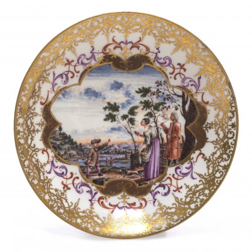 Untertasse, Meissen, 18. Jh.