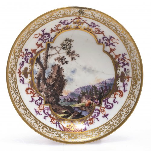 Untertasse, Meissen, 18. Jh.