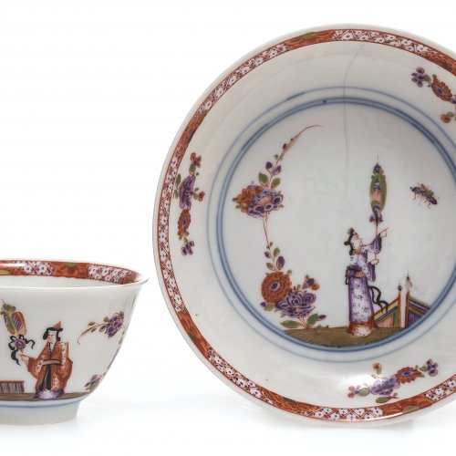 Koppchen mit Untertasse, Meissen um 1730