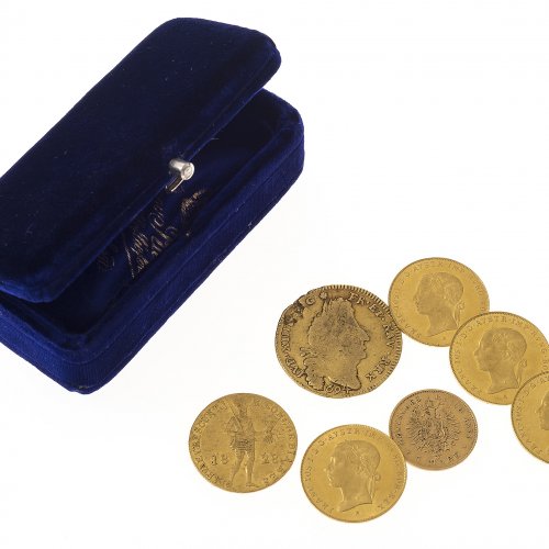 Goldmünzen, 7 Teile, Nr, 9