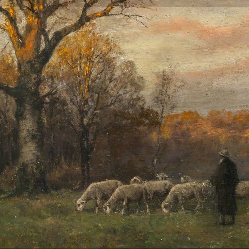 Splitgerber, August Schäfer mit Herde