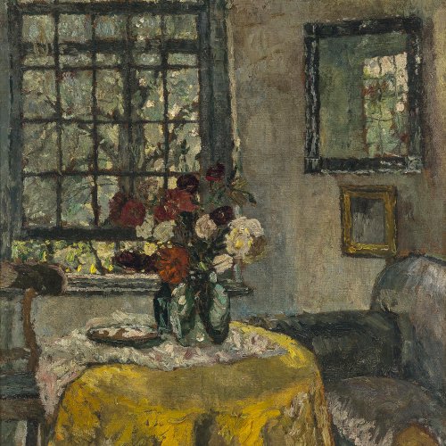 Brandis, August von. Zimmerinterieur