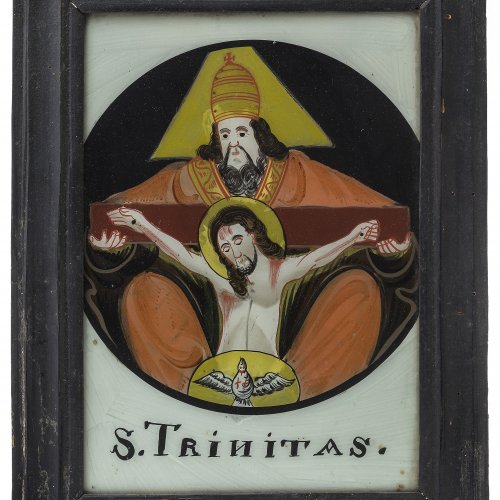 Hinterglasbild: Hl. Dreifaltigkeit