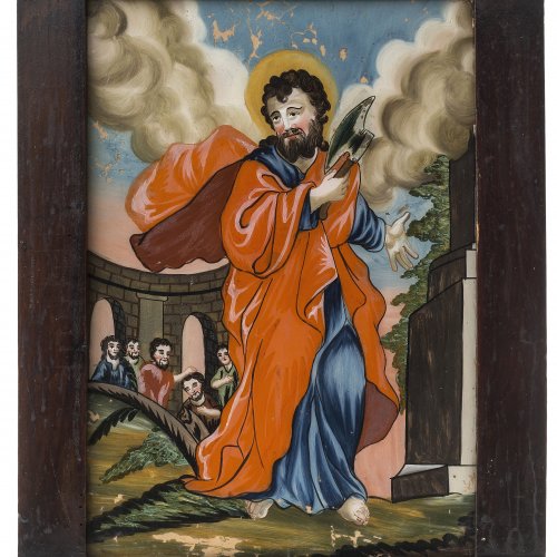 Hinterglasbild: hl. Josef