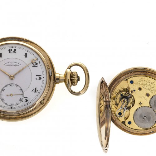 Herrensavonnette: A. Lange & Söhne, Glashütte, 14 K Gold