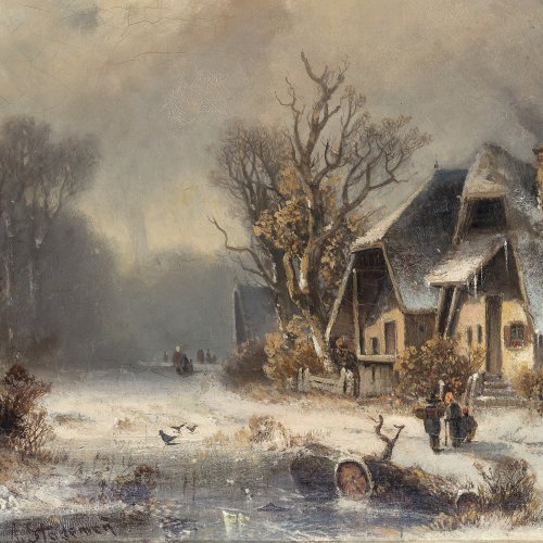 Stademann, Adolf, Winterlandschaft