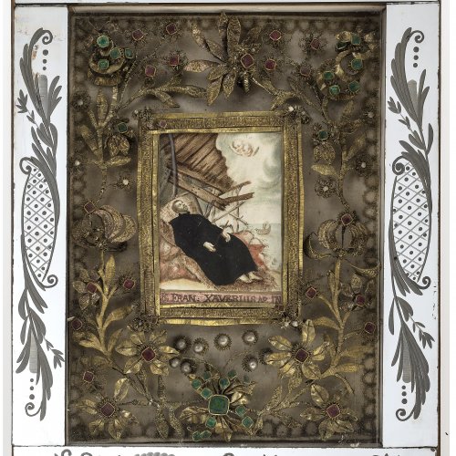 KLosterarbeit, Hl. Franz Xaver, Süddeutsch, 18./19. Jh.