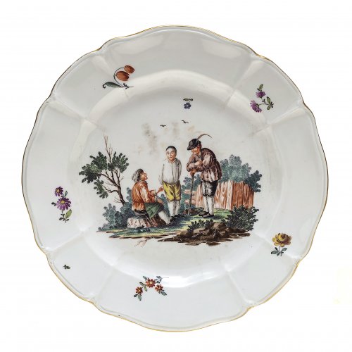 Teller, Nymphenburg um 1765.