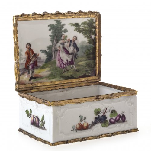 Tabatiere, Nymphenburg, um 1765. Joseph Zächenberger.