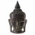 Buddhakopf. Myanmar (Birma), 19. Jh. Shan-Stil. Lackarbeit mit Resten von Vergoldung. H. 42,5 cm. Am Hals besch.