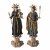Zwei Heiligen-Statuetten: hl. Antonius und hl. Josef. Holz, Farbfassung. Besch., rest., erg. H. 32-33 cm.