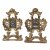 Ein Paar Reliquien-Standtafeln, 18. Jh. Holz, übergangene Vergoldung. Rocailledekor. Leicht best., rest. H. je 26 cm.
