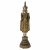 Buddha im Fürstenschmuck, Thailand. Ratanakosin, wohl 19. Jh. Bronze, über Schwarzlack vergoldet, gefüllt.Verwitterungsspuren. H. 64 cm.