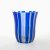 Vase, Anfang 20. Jh. Farbloses Glas, Überfang- und Mattschliffdekor in Kobaltblau. Auf der Wandung Signet. H. 14,5 cm. Minimal best. und Abrieb.