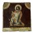 Keramikfließe. Darstellung Heinrichs des Heiligen. Farbig glasiert. Besch. 26 x 26 cm.