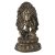 Tara mit Mandala. Nepal, Tibet oder Mongolei, 18./19. Jh. Sitatara. Bronzeguss à cire perdue. Gebrauchsspuren. H. 18,5 cm.