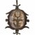 Amulett. Steinbockhorn geschnitzt, mit Reliquien. L. 7 cm.