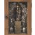 Gnadenmadonna im Kasten. Deutschland oder Österreich, 19. Jh. Flankiert von zwei Bergmännern. Geradliniger Kasten aus Nadelholz. 36 x 23 x 14 cm.