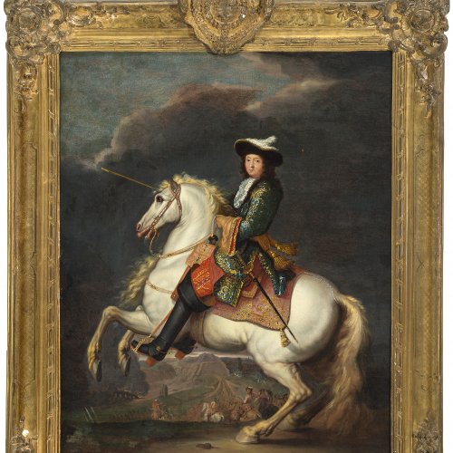 Meulen, Frans van der, nach. Ludwig XIV auf einem Schimmel. 69 x 54 cm. Öl/Lw.