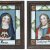 Zwei Hinterglasbilder. Deutsch 19. Jh. Christus und Maria. Je, ca. 28 x 22 cm.