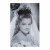 Foto. Romy Schneider als Braut. Auf Plexiglas aufgezogen. 30 x 20 cm.