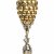 Ananaspokal. Silber, vergoldet. Schaft in Form eines Baumstrunkes mit Waldarbeiter, als Knauf Knospe aus Silberspänen. Neu vergoldet und versilbert. Ca. 495 g. H. 34,5 cm.