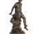 Bouret, Eutrope. Merkur. Bronze, patiniert, auf Marmorplinthe montiert. Sign. Gesamthöhe 28 cm.